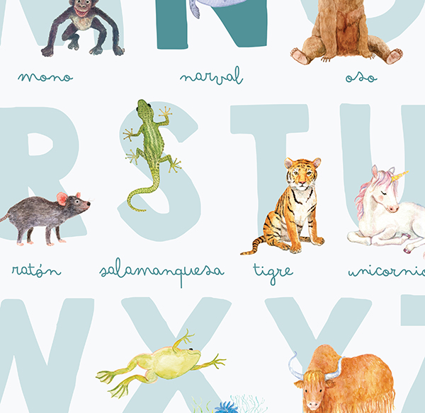 My Personalized Animal Alphabet In Spanish Adealicia